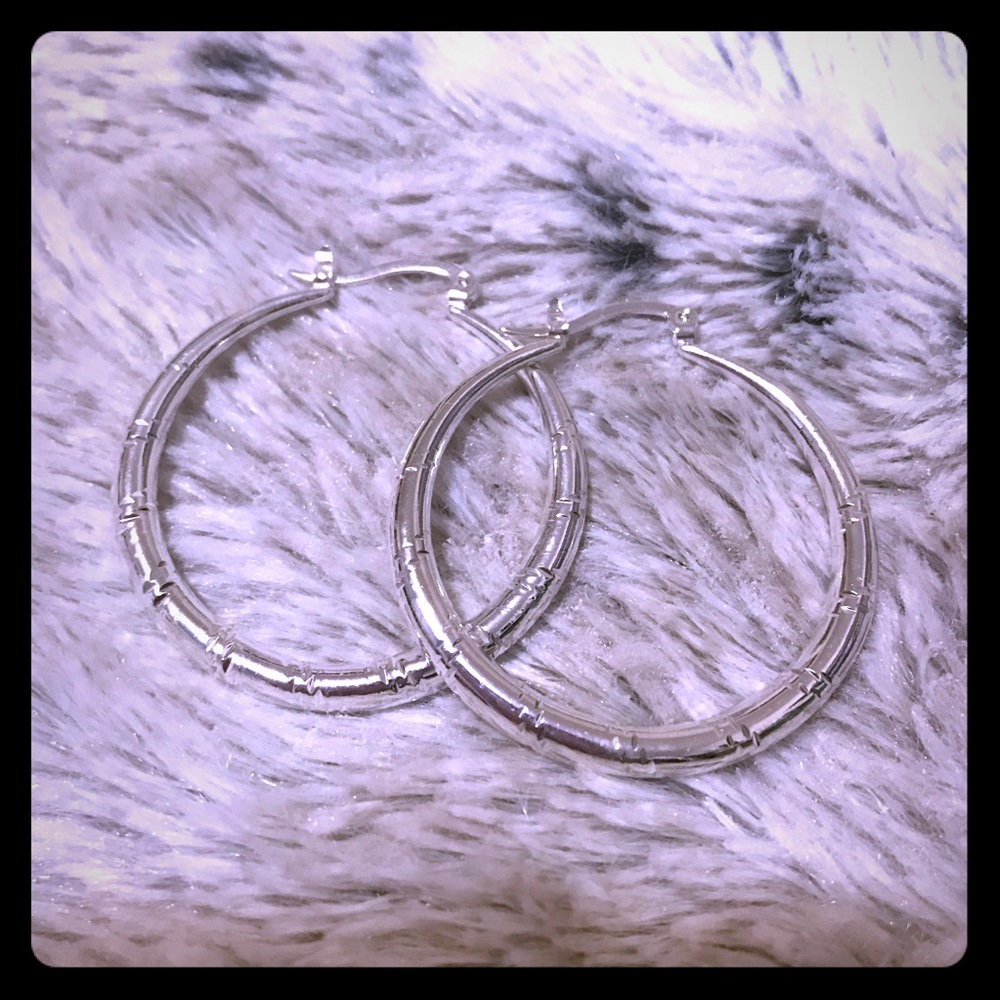 Circle hoop earrings